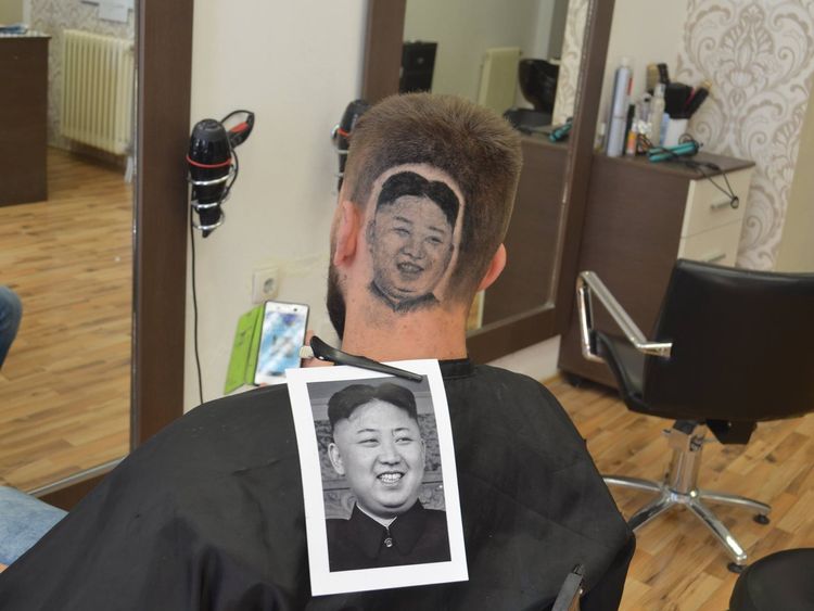 Perhaps the most controversial style was Kim Jong Un. Pic: Facebook/House of Damian