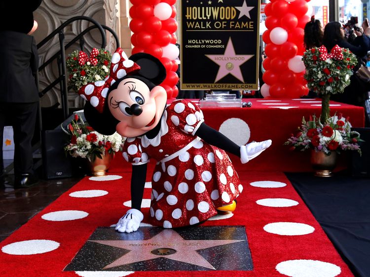 Minnie Mouse got her star on the Walk of Fame last year
