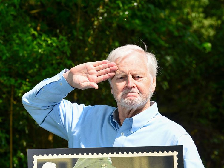 Actor Ian Lavender described being on a stamp as 'overwhelming'