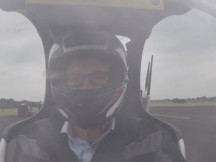 Sky News has been given an exclusive ride on the first self-driving motorcycle.