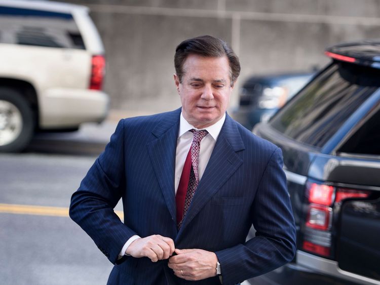 Paul Manafort arrives for his court hearing on 15 June