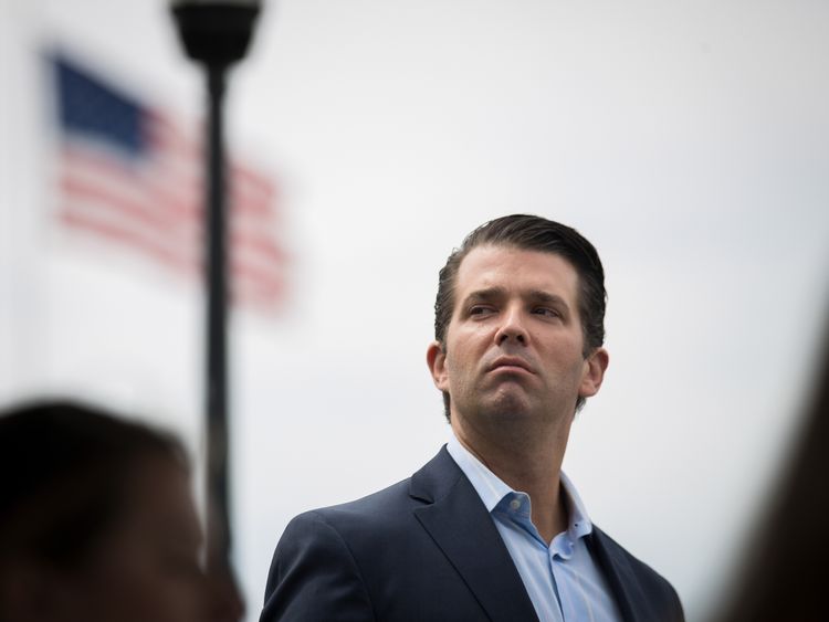 Trump Jr waded into the Twitter spat