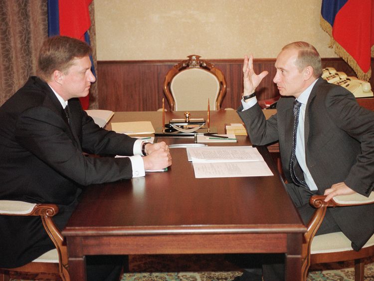 Vladimir Chernukhin and Vladimir Putin