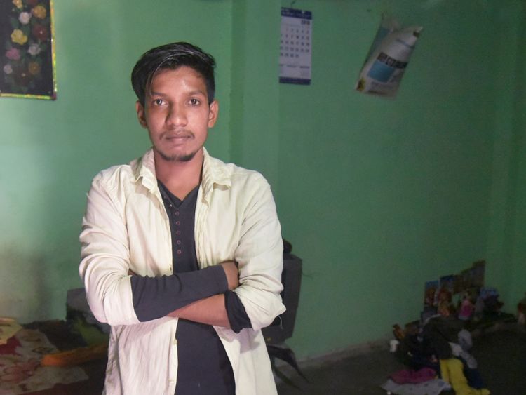 Satish Bhaykre, 21, who was beaten by a mob