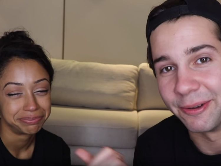 The six minute video had tears, laughter and a kiss. David Dobrik/YouTube
