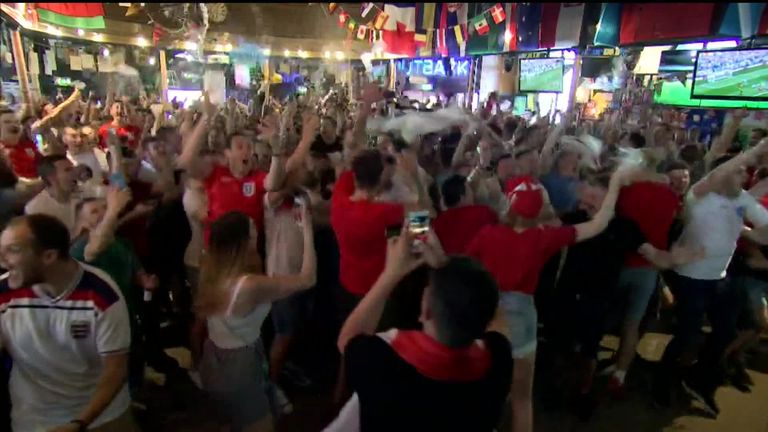 England 6 1 Panama Fan Reaction Video Watch Tv Show Sky Sports