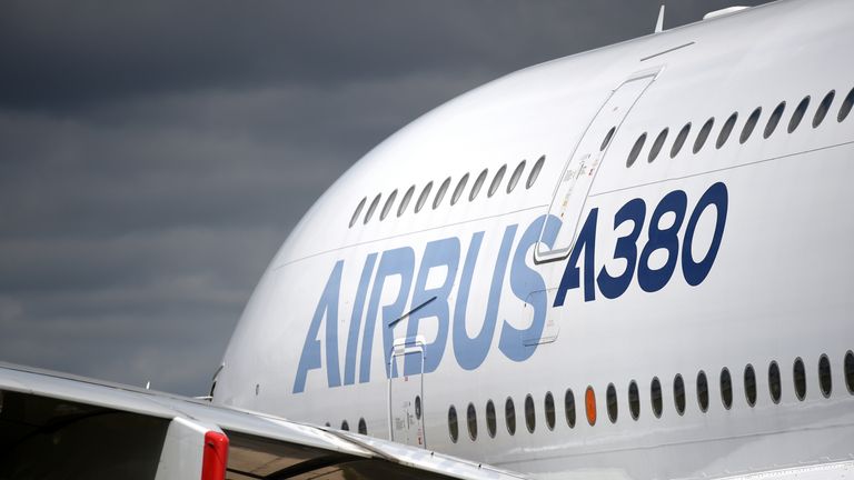 An Airbus A380