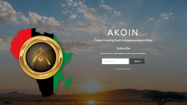 AKoin already has an official website