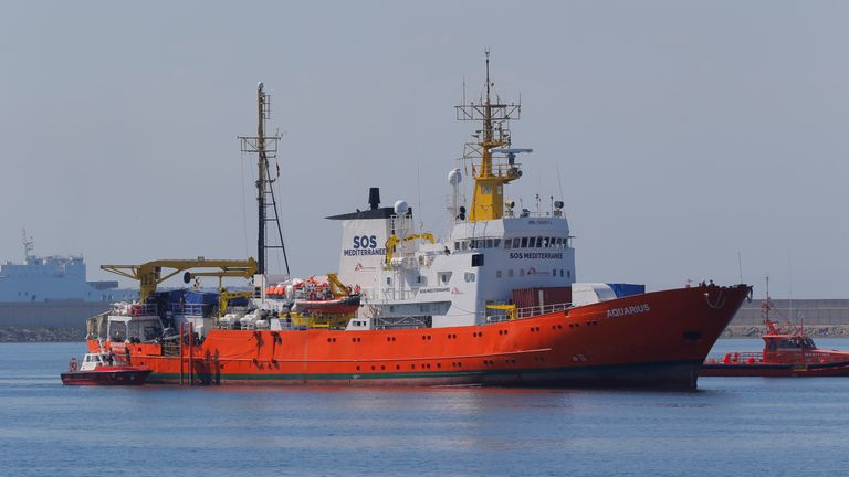 The Aquarius migrant rescue ship