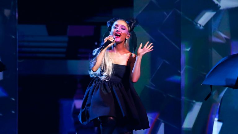 Ariana Grande performs No Tears Left To Cry 