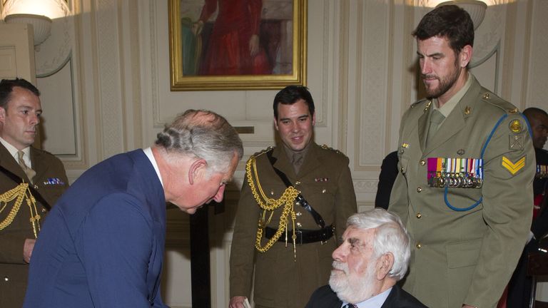 The Prince of Wales and Bill Speakman