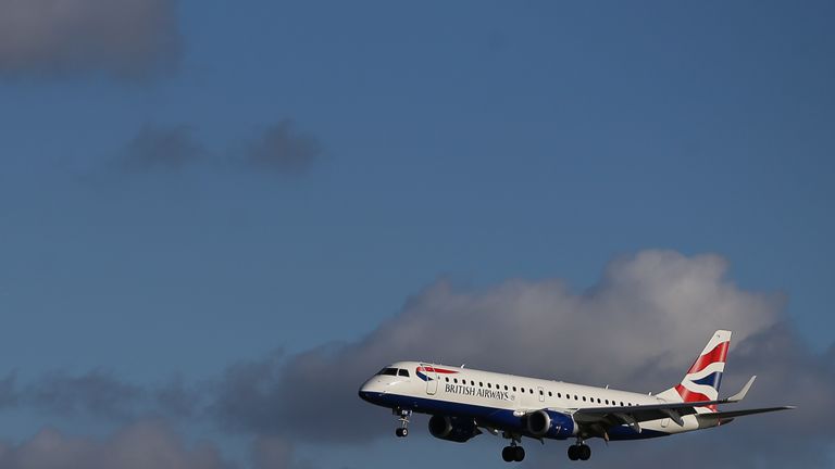 British Airways said his behaviour was "completely unacceptable". File pic