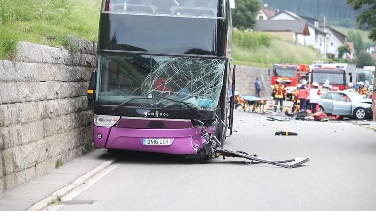One of the bus drivers suffered serious injuries