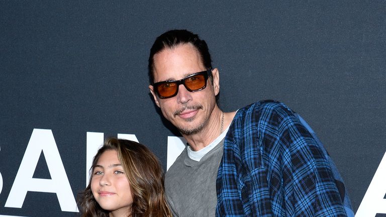 Musician Chris Cornell and his daughter Toni in 2016