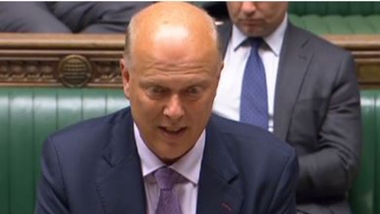 Chris Grayling apologised for the situation with GVR and Northern trains