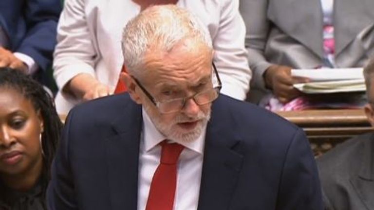 Jeremy Corbyn questioned when the Government&#39;s Brexit white paper would be published