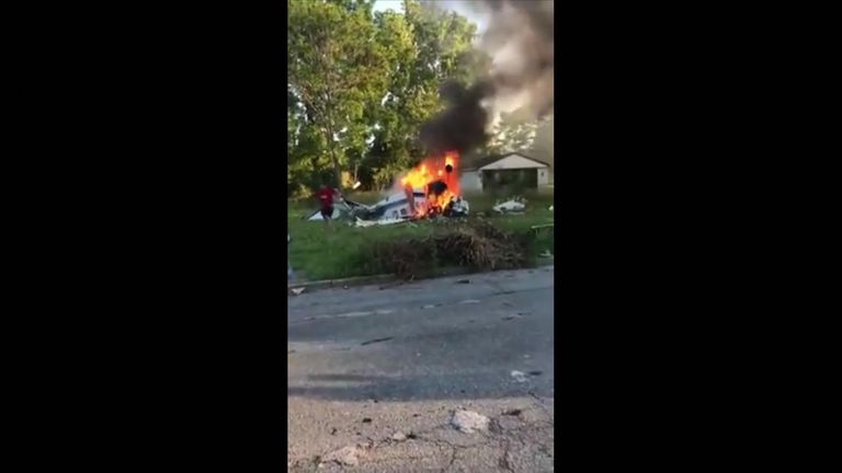 Peyton Boaz suffered third-degree burns in the crash