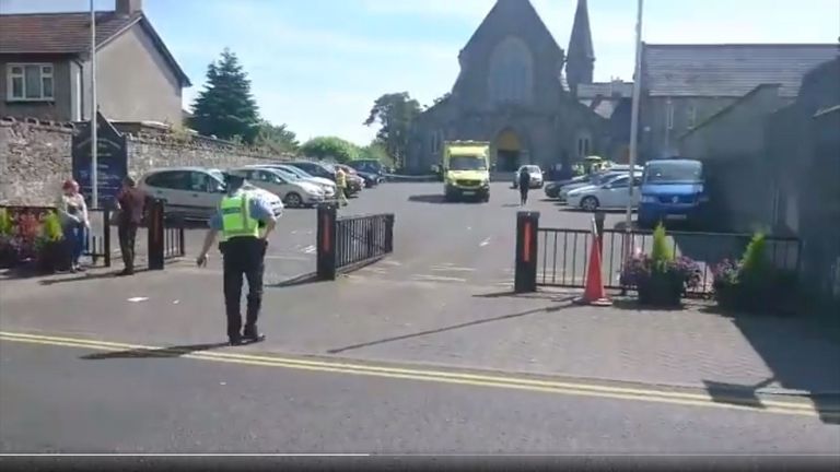 The accident happened outside of a church. Pic: TheJournal.ie