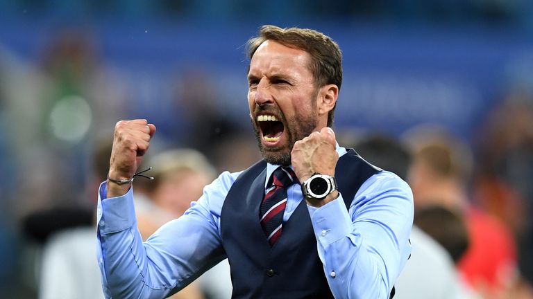 Southgate was victorious in his first game at a major tournament as England manager