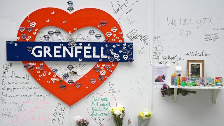 Tributes to the victims of the Grenfell Tower fire