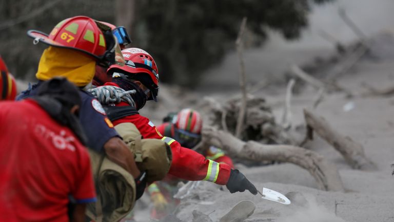 Rescuers have been facing challenging conditions as they try to find trapped survivors