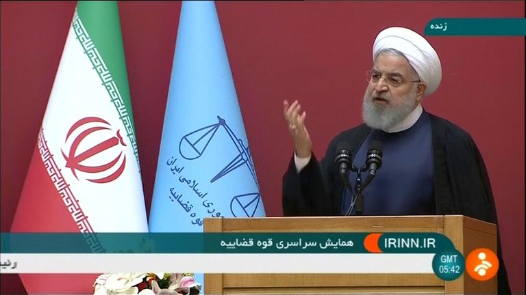 President Rouhani said Iran faces an &#39;economic war&#39; with the US