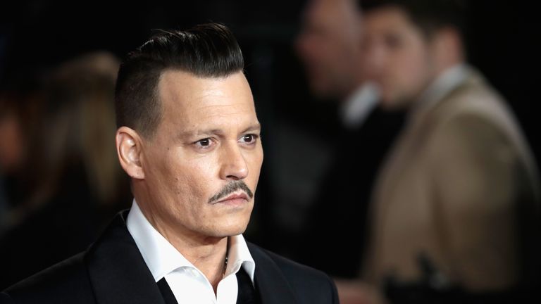 Johnny Depp attends the Murder On The Orient Express premiere in London last November