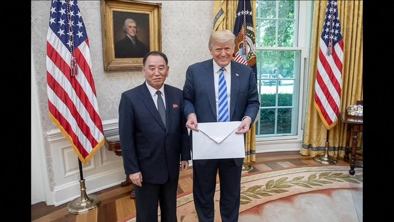 Kim Yong Chol hand delivers Kim Jong Un&#39;s letter to Donald Trump in Washington