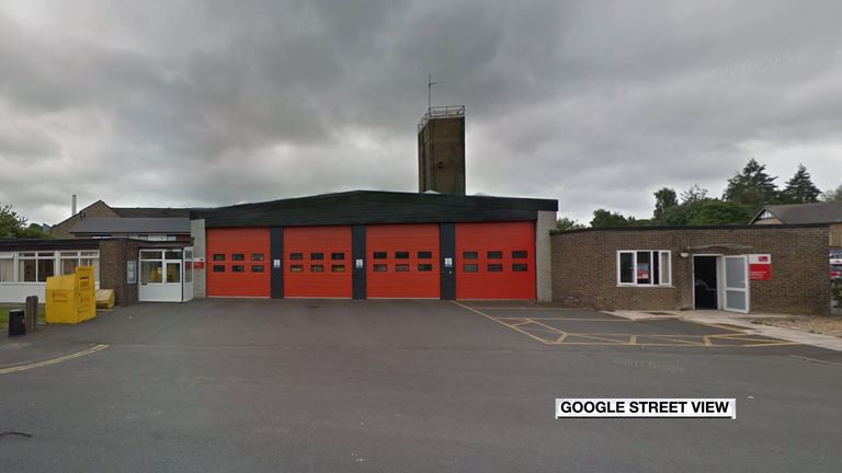 The fire station in Nelson, Lancashire, was robbed