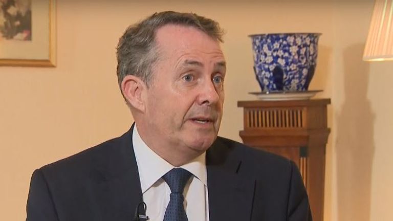 International trade secretary Liam Fox told Sky News he would rather come to the right Brexit decision not just a quick one