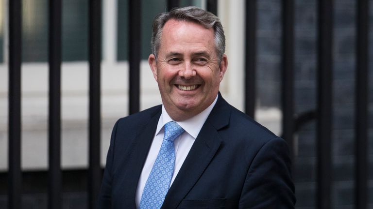 LONDON, ENGLAND - JULY 13: Former Defence Secretary Liam Fox arrives at Downing Street on July 13, 2016 in London, England. The UK&#39;s New Prime Minister Theresa May began appointing the key Ministerial positions in her cabinet shortly after taking up residence at Number 10 Downing Street. She has appointed Philip Hammond as Chancellor and George Osborne has resigned. (Photo by Carl Court/Getty Images)
