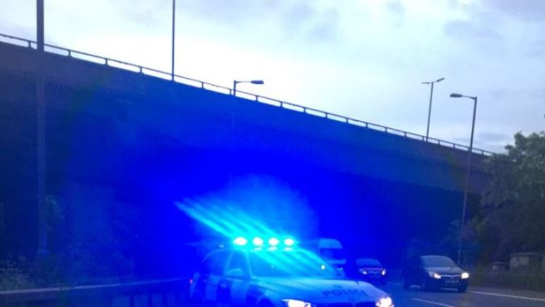 Police created a diversion off the M6 after the collision. Credit: Claire Maynard