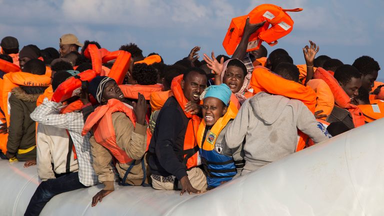Migrants rescued in Mediterranean 