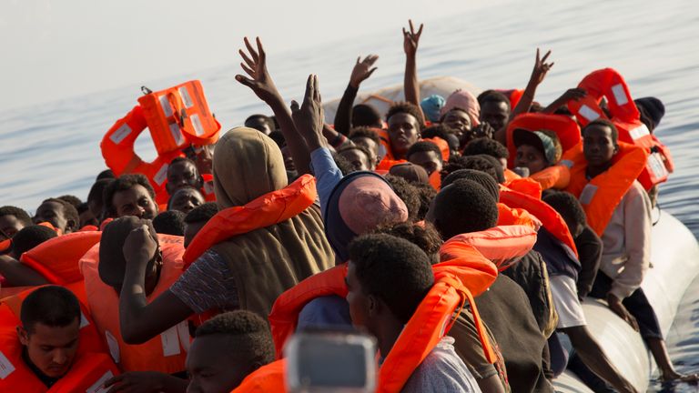 Migrants rescued in Mediterranean 