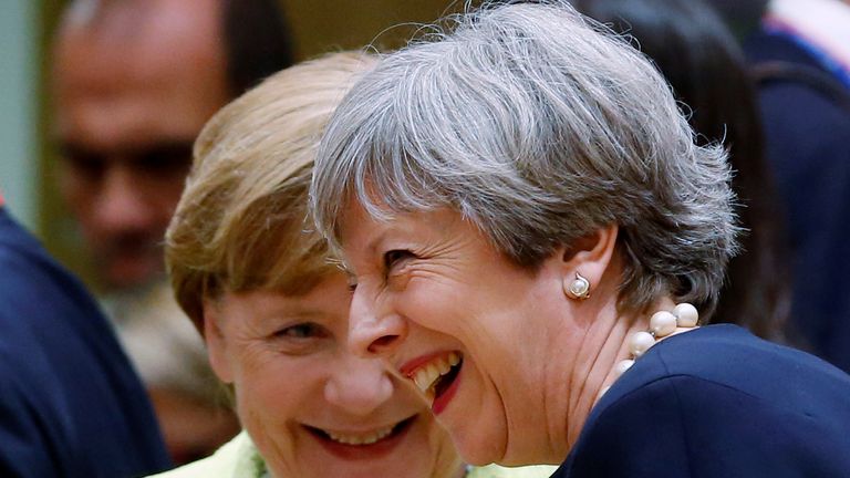 Prime Minister Theresa May and German Chancellor Angela Merkel 