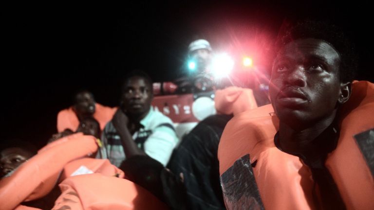 A charity rescue vessel with 629 rescued migrants on board is being refused a port after the new Italian Interior Minister Matteo Salvini refused them. Credit: MSF / SOS Mediterranee 