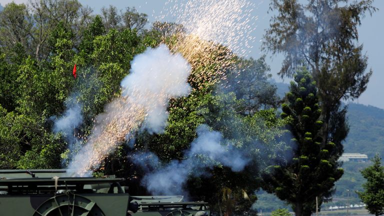 Taiwan's exercises are specifically simulating an invasion by the Chinese People's Liberation Army