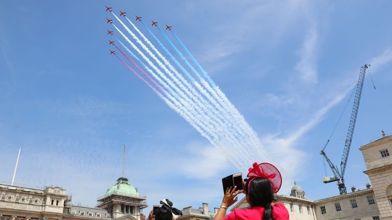 The Red Arrows over London