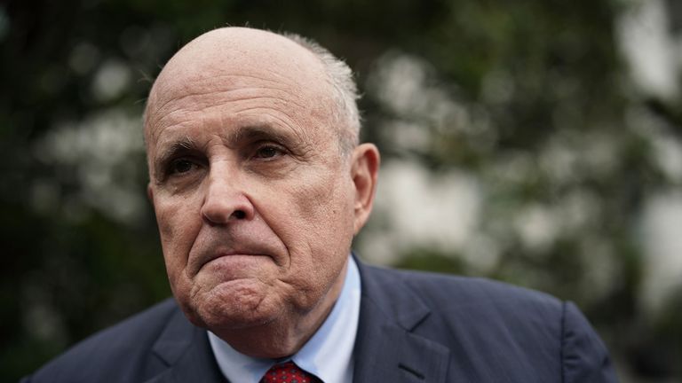 Rudy Giuliani hosts White House Sports and Fitness Day on May 30, 2018 in Washington, DC.