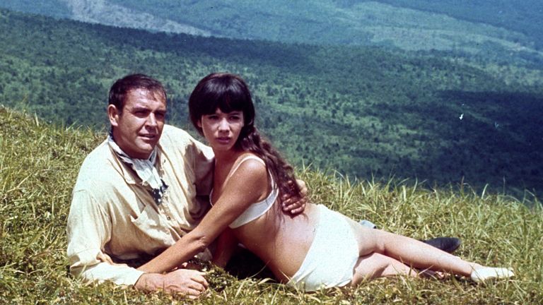 Sean Connery and Mie Hama in You Only Live Twice, 1967 