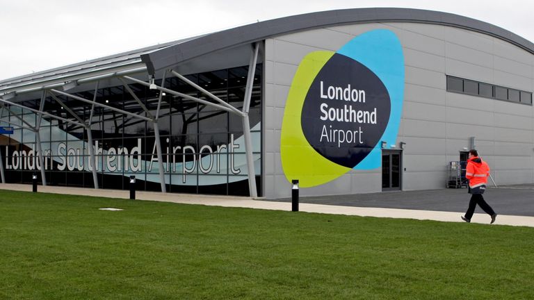 File photo dated 05/03/12 of the terminal building at London Southend Airport