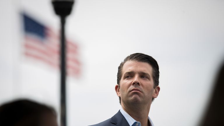 Trump Jr waded into the Twitter spat