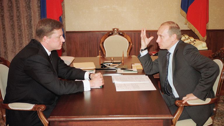 Vladimir Chernukhin and Vladimir Putin