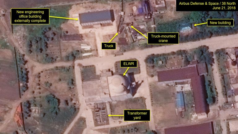 The Yongbyon Nuclear Scientific Research Centre pictured 21 June. Pic: 38 North and Airbus