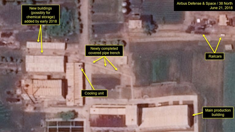 The Yongbyon Nuclear Scientific Research Centre pictured 21 June. Pic: 38 North and Airbus