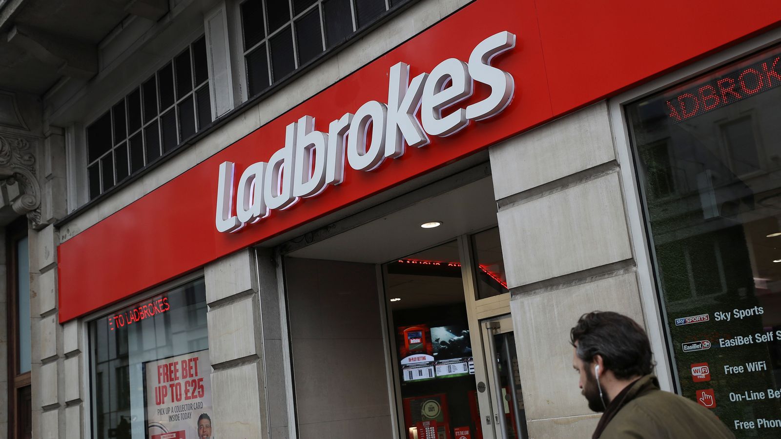Ladbrokes owner Entain mulls £16.4bn offer from America’s DraftKings