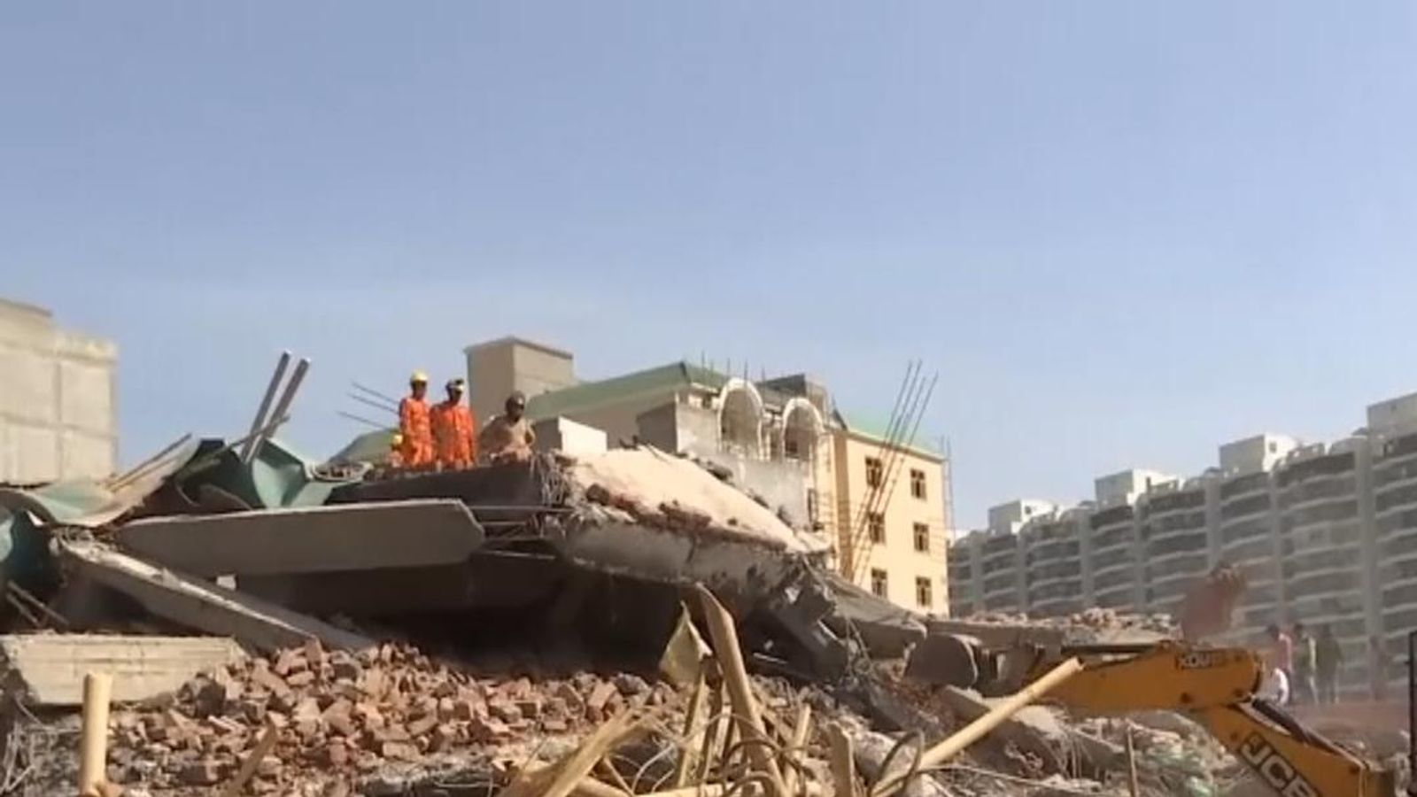 India: Fatal building collapse near New Delhi | World News | Sky News