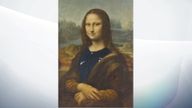 The Louvre shared an image of the Mona Lisa wearing a France jersey. Pic: Twitter/MuseeLouvre