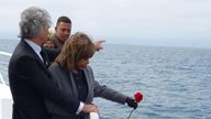 Turner scatters her son Craig&#39;s ashes off the coast of California