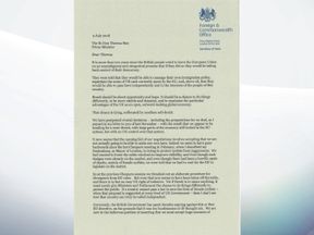 Boris επιστολή παραίτησης